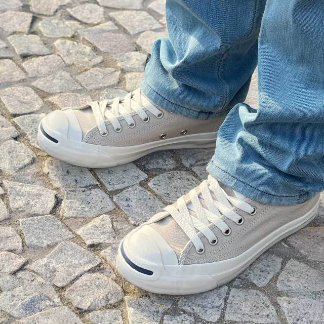 Converse Jack Purcell グレー スニーカー　27.5 Converse Jack Purcell Renew Low Grey Twill Sneakers Women's