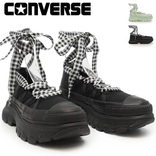 コンバース オールスター 厚底 スニーカー トレックウエーブ BL オックス レディース リボン 26春夏新作 CONVERSE ALL STAR TREKWAVE BL OX