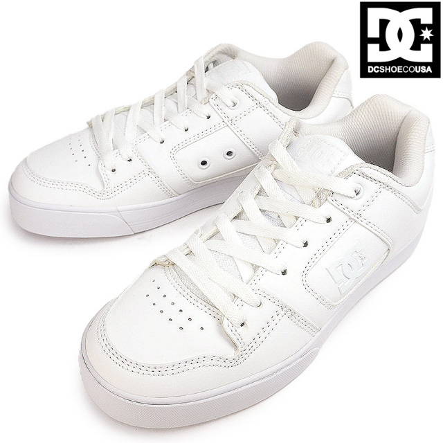【夏準備セール】DC スニーカー メンズ レディース ピュア ＳＥ ＳＮ DM005004 ホワイト 白 ローカット DC SHOES PURE SE SN
