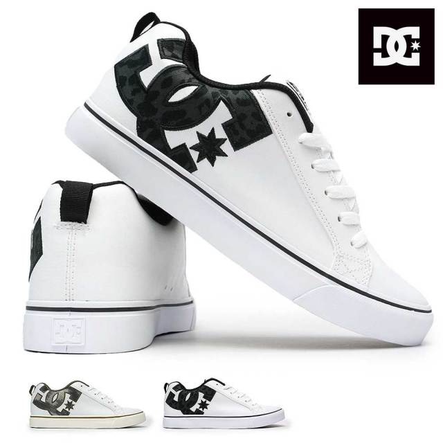 【決算セール】DC メンズ スニーカー DM234026 コートバルク SE SN レディース スケーター ビッグロゴ DC SHOES COURT VULC SE SN