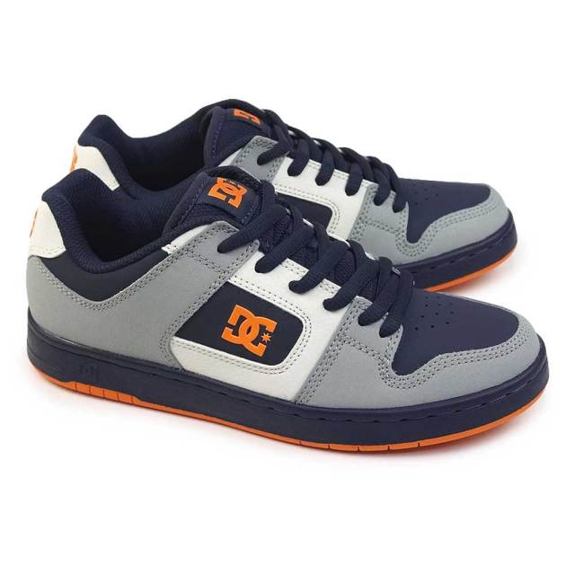 A*d様 DC SHOES グレー/オレンジ スニーカー DC スニーカー メンズ マンテカ 4 DM236002 レディース ペア お