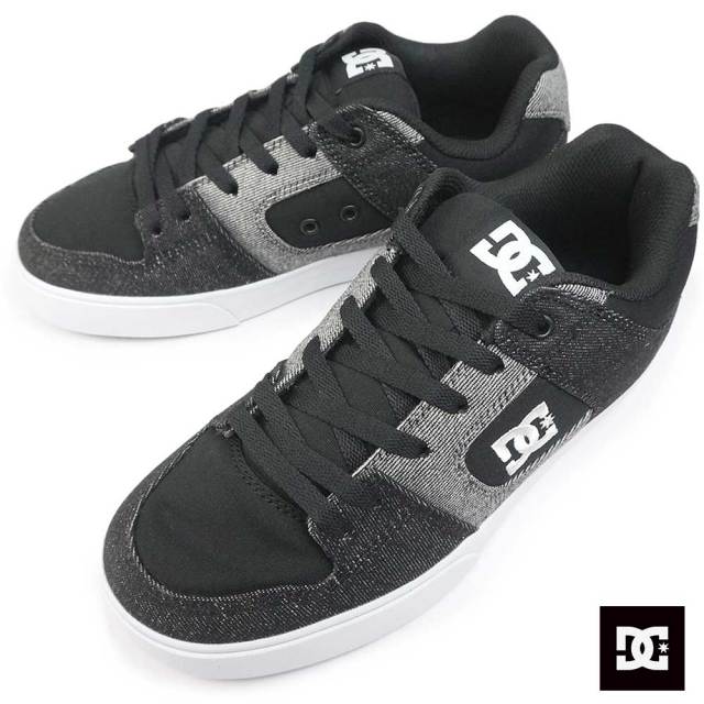 DC メンズ スニーカー ピュア DM241021 レディース ブラックデニム DC SHOES PURE