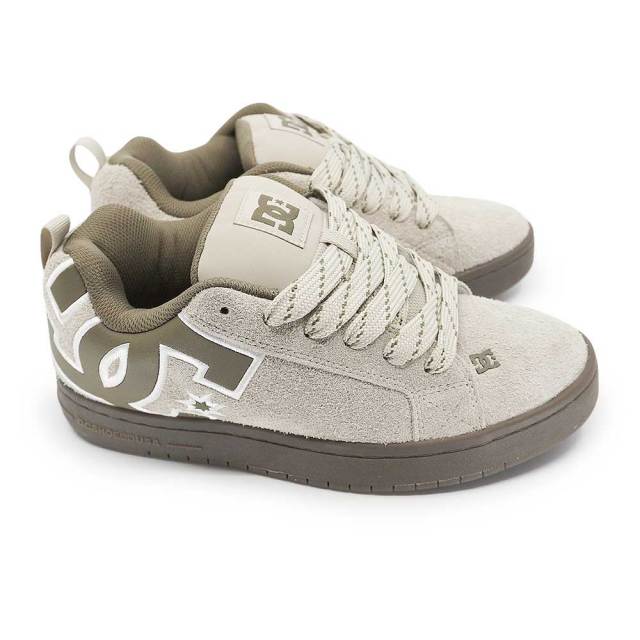 スケーターDC Shoes スニーカー ベージュ系　greeny DC shoes スニーカー メンズ COURT GRAFFIK SE DM262008 ビッグロゴ