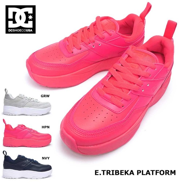 DC スニーカー レディース Eトライベッカ プラットフォーム DW196008 厚底 DC SHOES ADJS700078