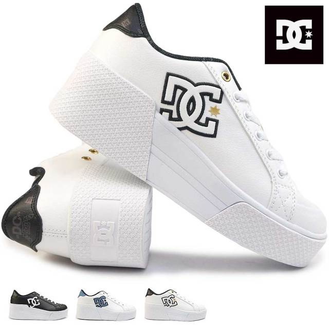 DC レディース 厚底スニーカー チェルシー ライト ウェッジ DW241601 DC SHOES CHELSEA LITE WEDGE