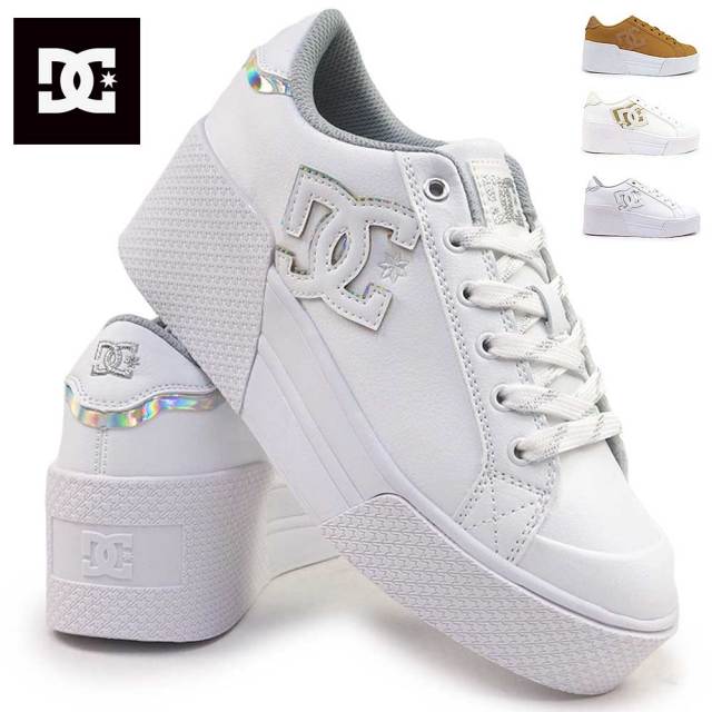年末大感謝祭】DC レディース 厚底スニーカー チェルシー ライト