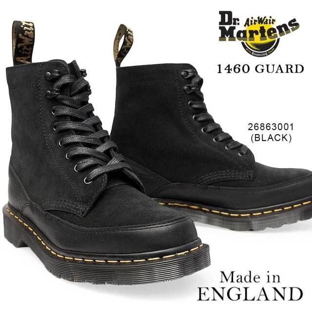 ドクターマーチン 英国製 Mie 1460 Guard 8 ホール メンズ 紐 ブーツ レザー スエード 本革 メイドインイングランド Dr Martens Mie 1460 Guard マイスキップ