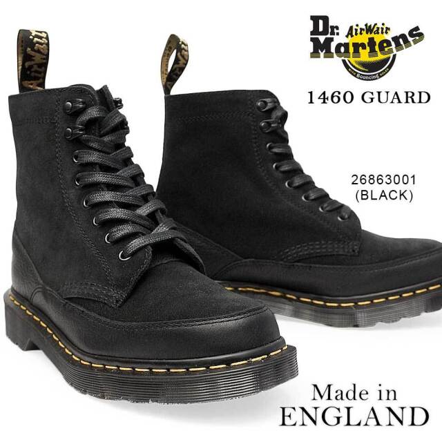 ドクターマーチン 英国製 MIE 1460 GUARD 8 ホール メンズ 紐 ブーツ レザー スエード 本革 メイドインイングランド Dr.Martens MIE 1460 GUARD