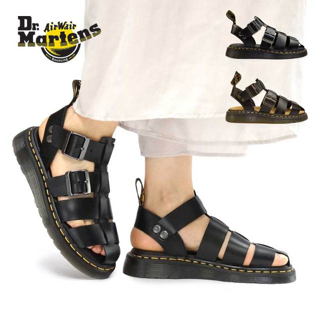 【年末大感謝祭】ドクターマーチン サンダル メンズ ガリン GARIN ストラップ レザー グルカサンダル 本革 Dr.Martens GARIN