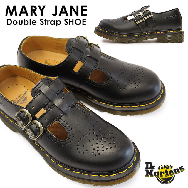 ドクターマーチン メリージェーン 12916001 ダブルストラップシューズ レディース Dr.MARTENS MARY JANE DOUBLE STRAP SHOE