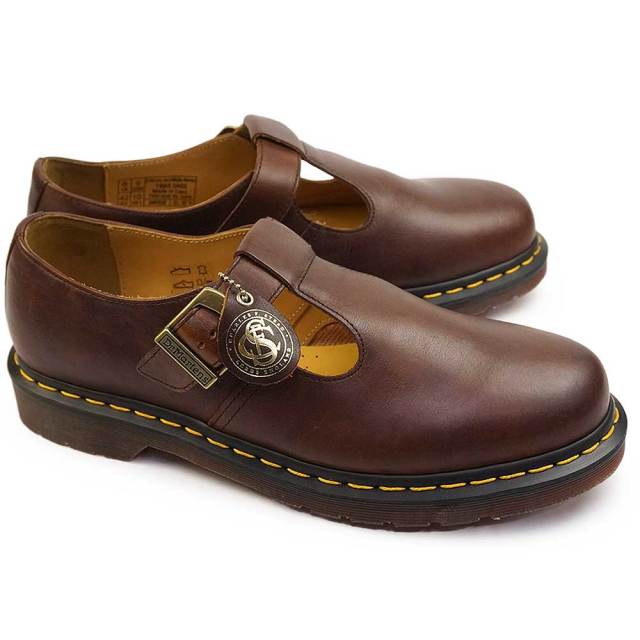 Dr. Martens 黒 Tバーシューズ　ローファー　革靴　Uk5 Dr martens ドクターマーチン ローファー ブーツ メンズ