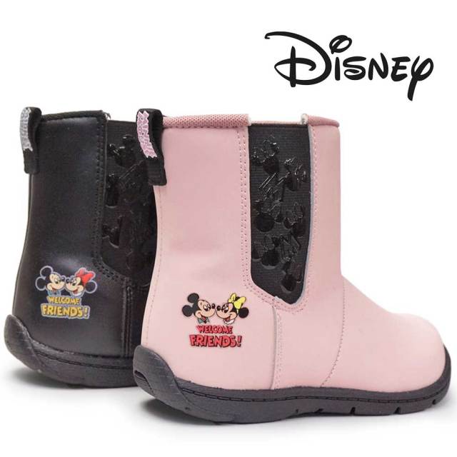 【年末大感謝祭】ディズニー サイドゴアブーツ DN C1308 ミッキーミニー キッズ 抗菌 防臭 ムーンスター Disney MoonStar ミッキー＆フレンズ