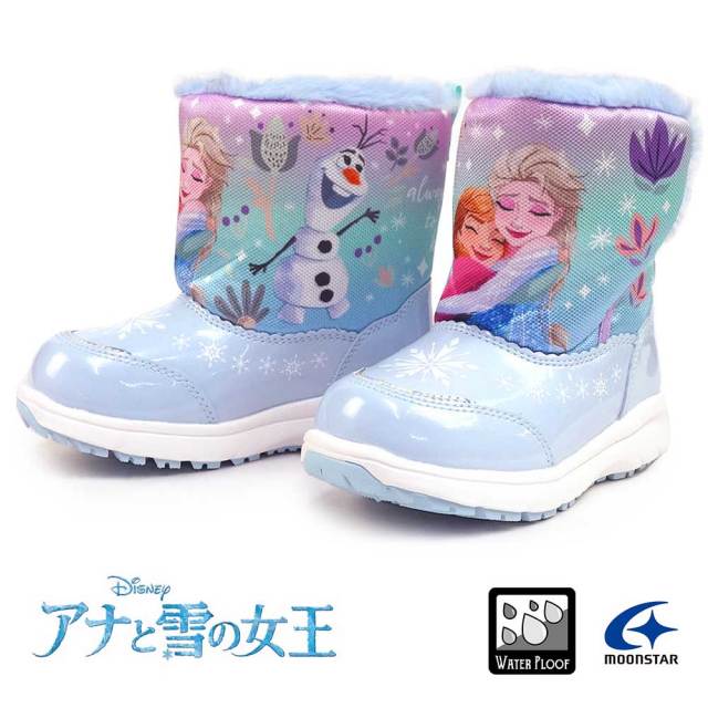 【年末大感謝祭】ディズニー キッズ ブーツ DN WC051E 防水 防寒 防滑 ボアブーツ アナと雪の女王 ムーンスター 25秋冬新作 Disney FROZEN MoonStar