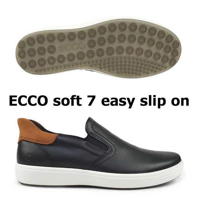 夏準備セール】エコー 靴 メンズ スニーカー ECCO soft 7 easy slip on
