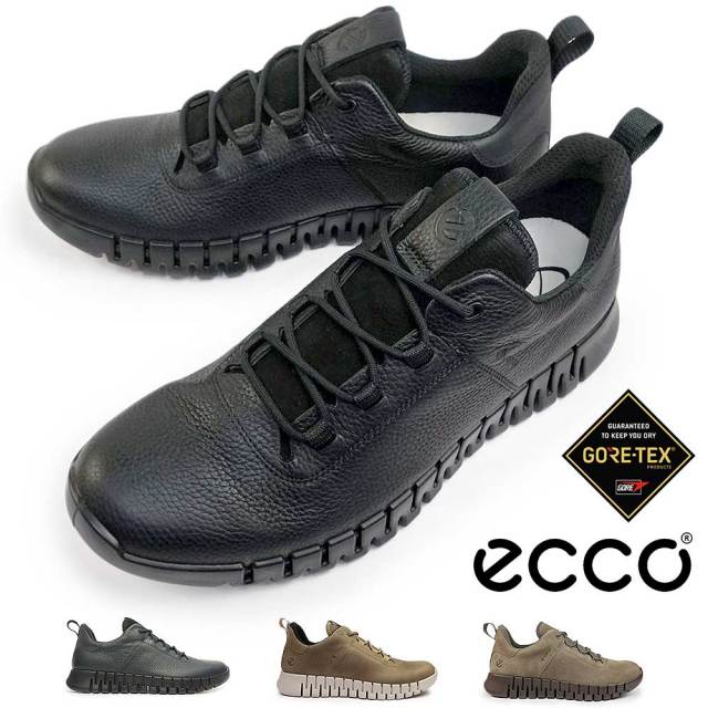 【年末大感謝祭】エコー 靴 メンズ 防水 レザースニーカー 525224 ECCO GRUUV GORE-TEX