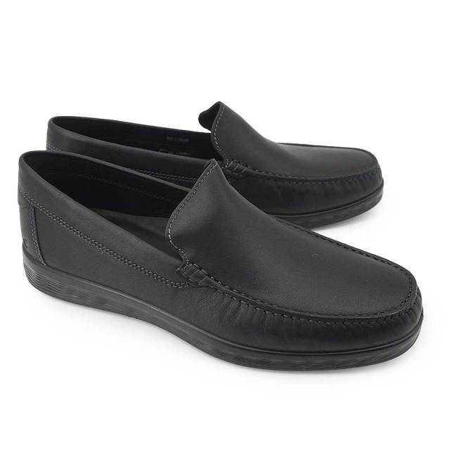 エコー 靴 モカシン レザー メンズ S. Lite Moc 540514 スリッポン ローファー 本革 26秋冬新作 ECCO S. Lite Moc/01001（Black）