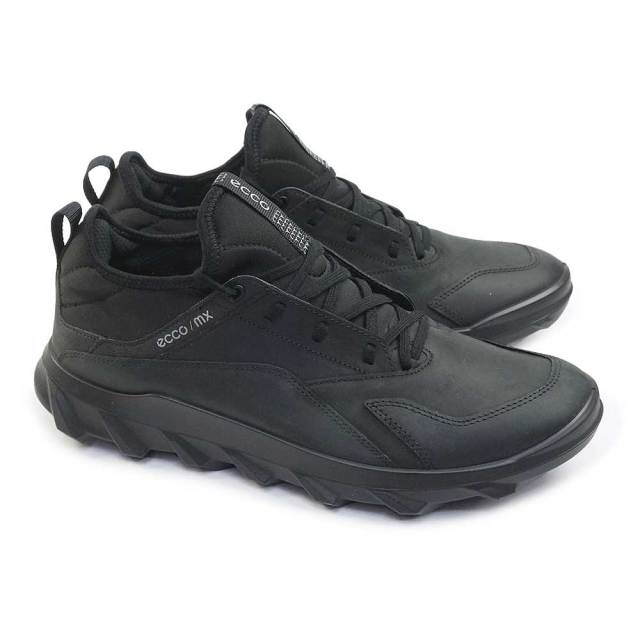 エコー 靴 メンズ スニーカー 820184 レザー ヌバック 軽量 ブラック