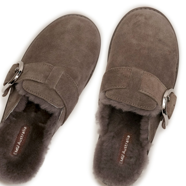 ウィンターセール】エミュオーストラリア ムートンサンダル 厚底