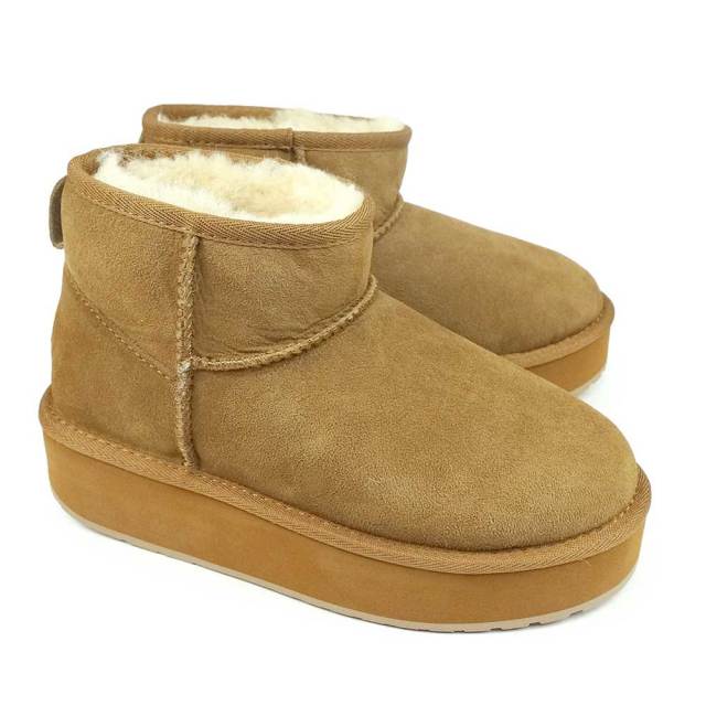 年末大感謝祭】エミュオーストラリア 厚底 ムートンブーツ W13296