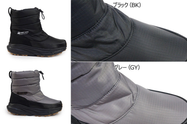 ファーストダウン スノーブーツ 防水 レディース FDL00354 ブラック