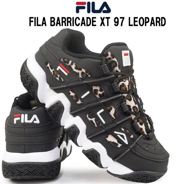 フィラ 厚底スニーカー バリケード XT97 レオパード WFW25059 レディース ヒョウ柄 バスケットシューズ ダッドスニーカー 25秋冬新作 FILA BARRICADE LEOPARD XT97