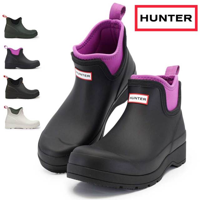 ハンター レディース ショートブーツ WFS3020RMA レインブーツ ウィメンズ プレイ チェルシー ネオプレン HUNTER W PLAY CHELSEA NEO BOOT