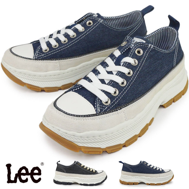 決算セール】Lee リー メンズ スニーカー E86211 デニム スエード
