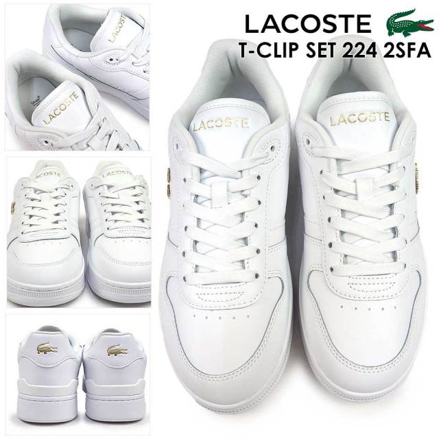 【関税送料込!!★正規品】LACOSTE スニーカー ラコステ スニーカー レディース 48SFA0038 T-CLIP SET 224 2
