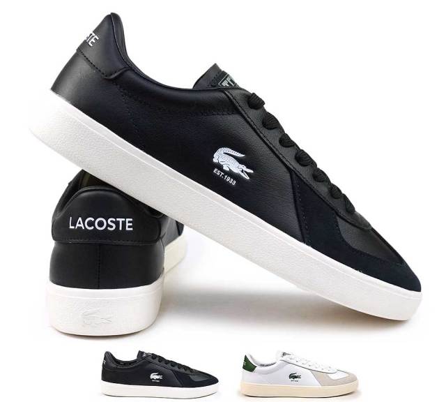 ラコステ スニーカー メンズ BASESHOT PRO 125 3 SMA 49SMA0063 本革
