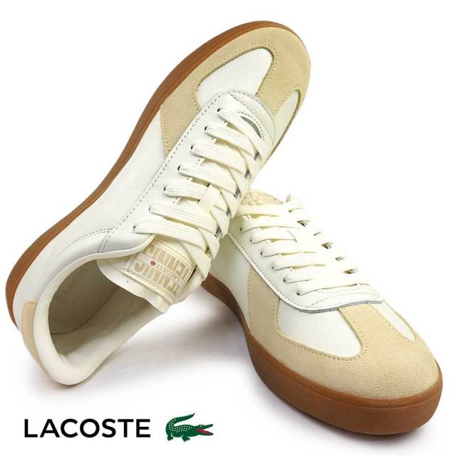 *LACOSTE* BASESHOT PRO 125 4 SMA レザースニーカー ラコステ スニーカー メンズ BASESHOT PRO 125 4 SMA 49SMA0064