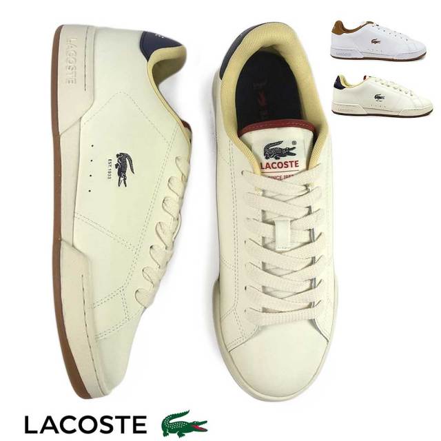 【年末大感謝祭】ラコステ メンズ スニーカー 靴 白 カーナビー カップ 225 SMA シューズ 50SMA0051 50SMA0052 LACOSTE CARNABY CUP25秋冬新作