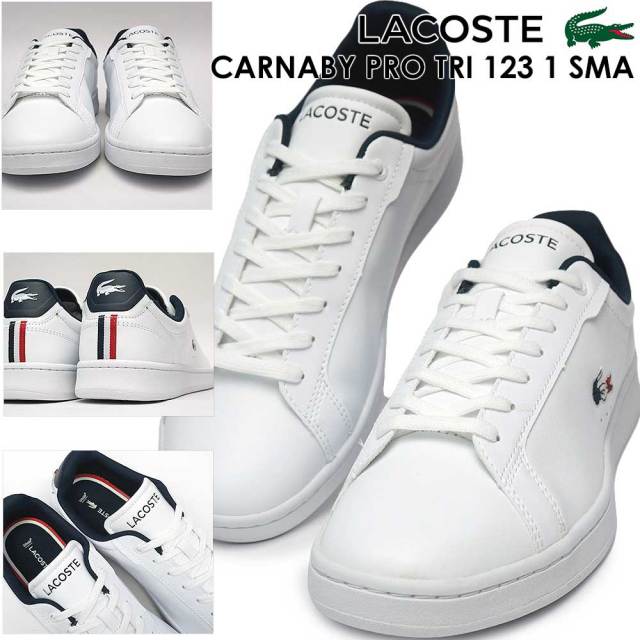 cmrstars ラコステ スニーカー メンズ カーナビー プロ TRI 123 1 SMA 45SMA0114 LACOSTE CARNABY PRO TRI 123  1 SMA 靴の通販 マイスキップ【公式】