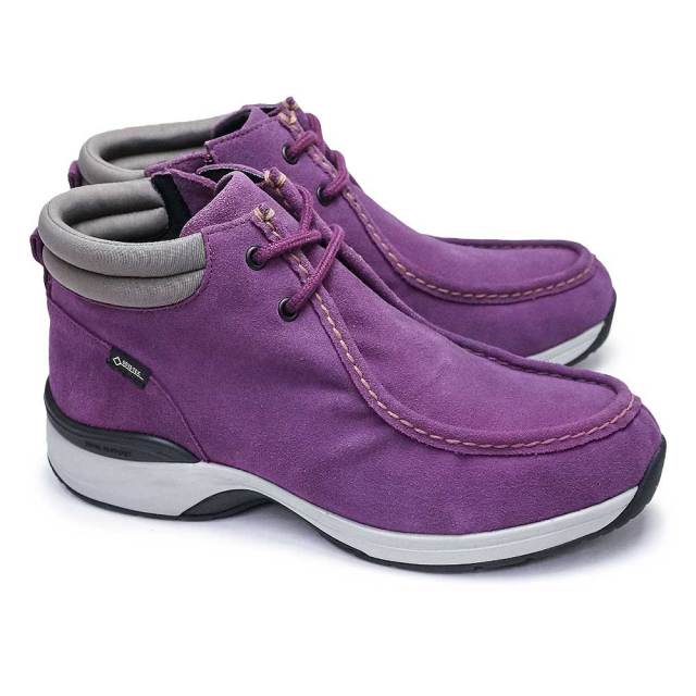 新品 クラークス ワラビー 23.5cm 紫 モカシン 靴 送料無料