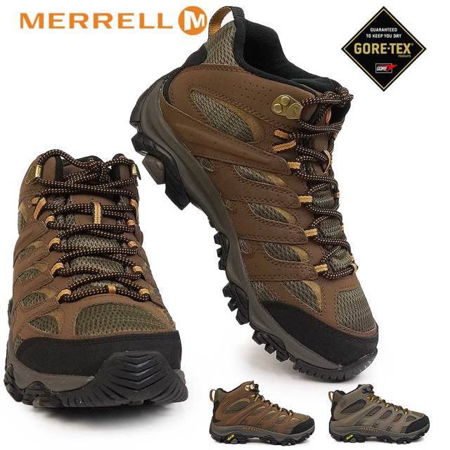 メレル 防水 アウトドアシューズ 幅広モデル モアブ 3 シンセティック ミッド GTX ゴアテックス 防水 透湿 メンズ ハイキング トレッキング MERRELL MOAB 3 SYNTHETIC MID GORE-TEX WIDE WIDTH