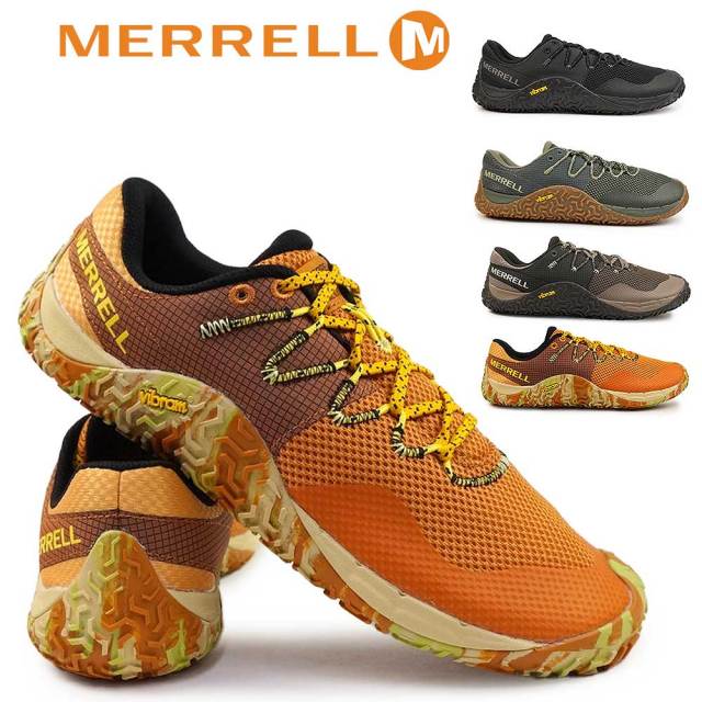 【夏物ラストSALE！】メレル メンズ スニーカー トレイル グローブ 7 アウトドア ベアフットシューズ ローカット 薄底 MERRELL TRAIL GLOVE 7