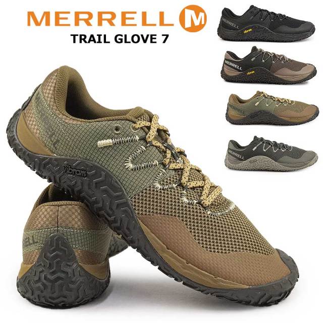 メレル メンズ スニーカー トレイル グローブ 7 アウトドア ベアフットシューズ ローカット 薄底 MERRELL TRAIL GLOVE 7