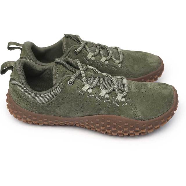 MERRELL カーキスニーカー WRAPT メレル 靴 レディース スニーカー ラプト スニーカー ベアフット