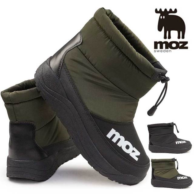 【ブラックフライデー】モズ 防水 スノーブーツ moz2674 ウィンターブーツ メンズ ショートモデル 防寒 防滑 撥水加工 雪国 moz