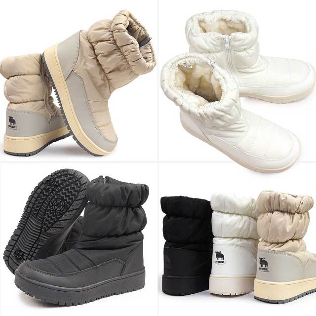 モズ スノーブーツ レディース MZ5291 防水 ショートブーツ ウィンター