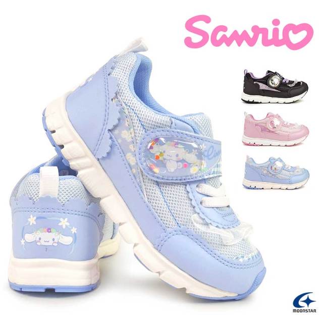 【ウィンターセール】サンリオ キッズスニーカー SA C033 マジック式 軽量 抗菌 防臭 ムーンスター Sanrio Moon Star マイメロディ クロミ シナモロール