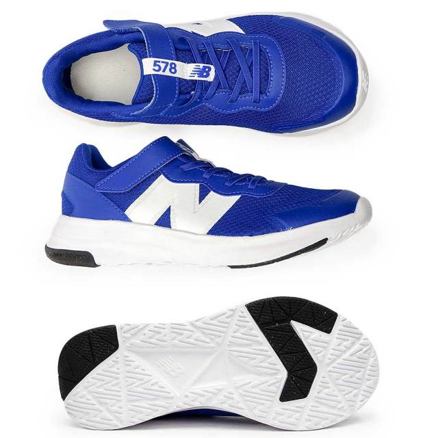 ニューバランス キッズ スニーカー GT578 RB ジュニア 子供靴 シンプル