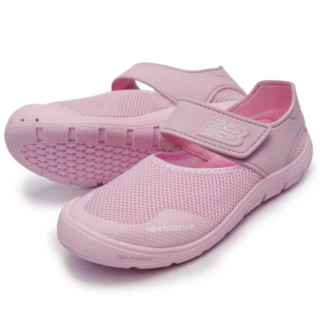 【夏物ラストSALE！】ニューバランス キッズ サンダル YO208 子供 シンプル マジックテープ メッシュ 通気性 サマーシューズ new balance