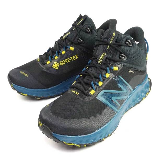 ニューバランス アウトドア フレッシュ フォーム ミッドカット GTX MTGAMG ゴアテックス 防水 Fresh Foam Garoe Mid-Cut GTX メンズ スニーカー ブラック/ブルー(T1) 25.0-29.0cm New Balance アウトドア トレラン トレッキング ウィンターセール】ニューバランス メンズ 防水スニーカー 軽量 MTGAMG