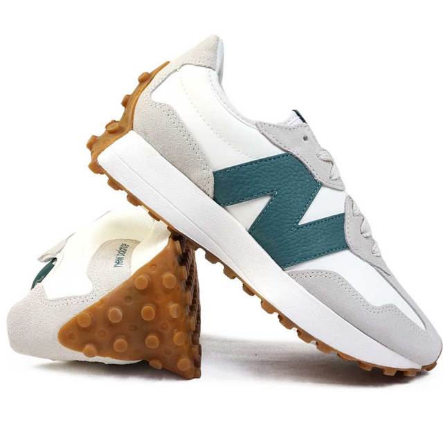 ニューバランス レディース スニーカー WS327 GA ホワイト グリーン 白  