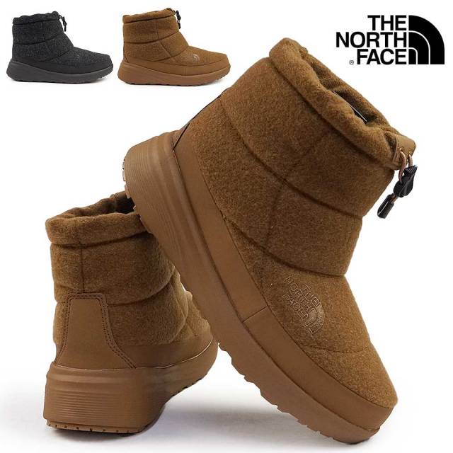 ザ ノースフェイス 防水 ウィンターブーツ NFW52473 レディース ヌプシ ブーティー 8 ショート ウール 雪国 THE NORTH FACE Nuptse Bootie WP 8 Short Wool