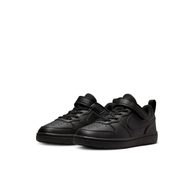ナイキ キッズ スニーカー コート ボロー LOW リクラフト PS DV5457-002 ブラック NIKE COURT BOROUGH LOW RECRAFT