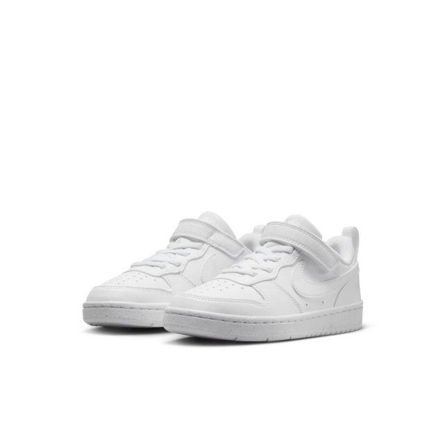 ナイキ キッズ スニーカー コート ボロー LOW リクラフト PS DV5457-106 ホワイト 白 NIKE COURT BOROUGH LOW RECRAFT