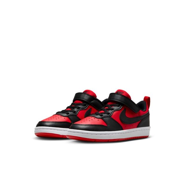 ナイキ キッズ スニーカー コート ボロー LOW リクラフト PS DV5457-600 ユニバーシティレッド NIKE COURT BOROUGH LOW RECRAFT