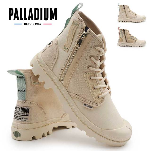 パラディウム スニーカー レディース PAMPA DETROIT ZIP SU 94612 ハイカット キャンバス 26春夏新作 PALLADIUM