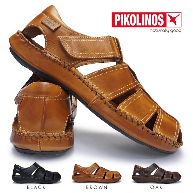 【決算セール】ピコリノス メンズ カジュアルシューズ PK-290 06J-5433 タリファ 本革 サンダル PIKOLINOS TARIFA
